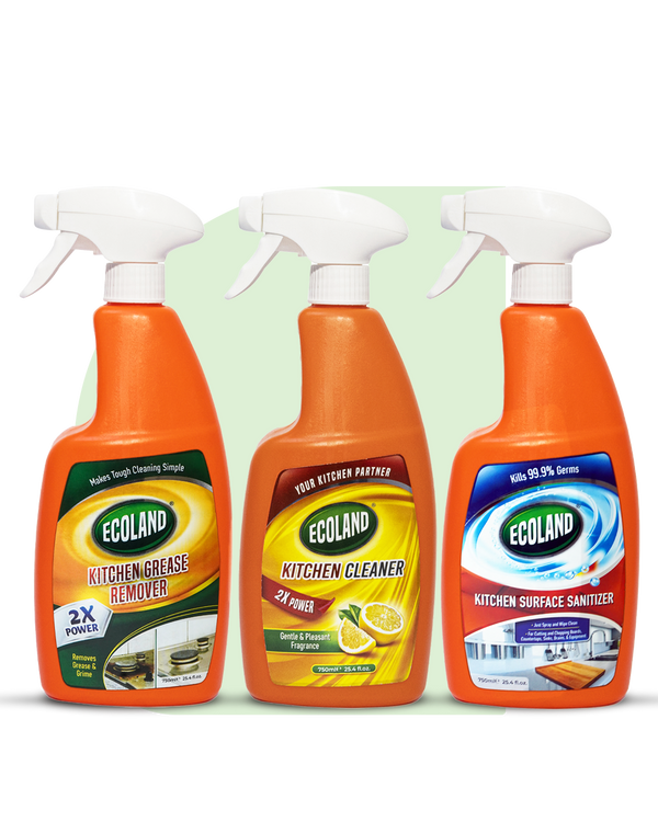 Kitchen Grease Remover + Kitchen Cleaner + Surface Sanitizer