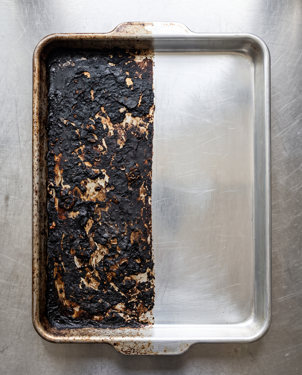 Baked-on carbon
