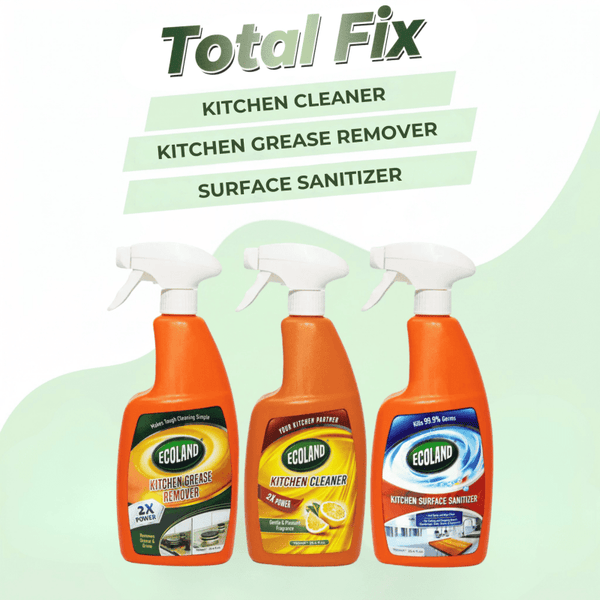 Kitchen Grease Remover + Kitchen Cleaner + Surface Sanitizer - Ecoland
